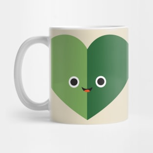 Green Love Nature Heart Mug